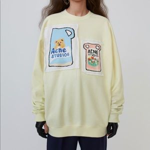Acne Studios Pale Yellow Crewneck XS